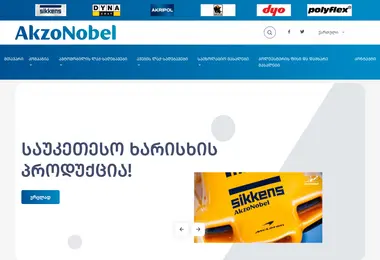 Screenshot of akzonobelgeo.ge