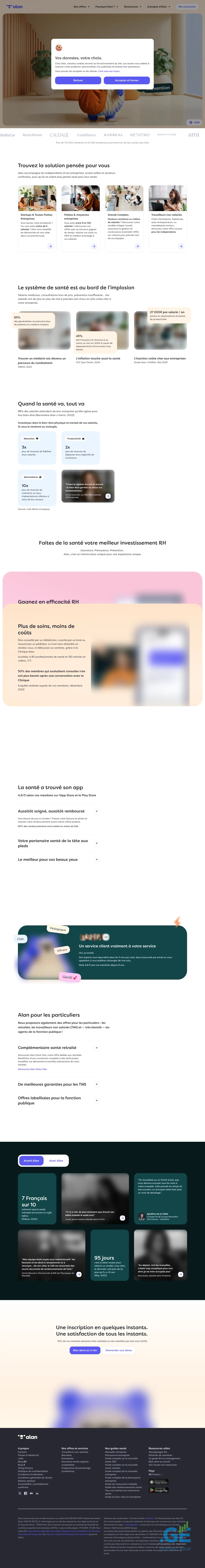 Screenshot of the site alan.ge