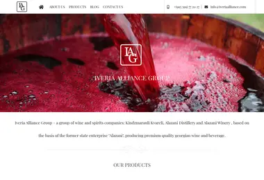 Screenshot of alazani.com.ge
