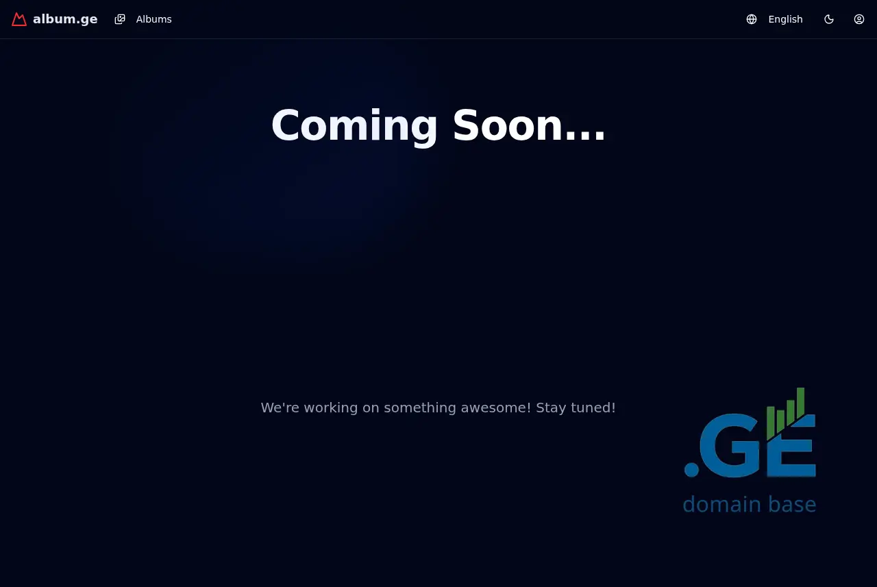 Screenshot of the site albomi.ge at 2025-09-19