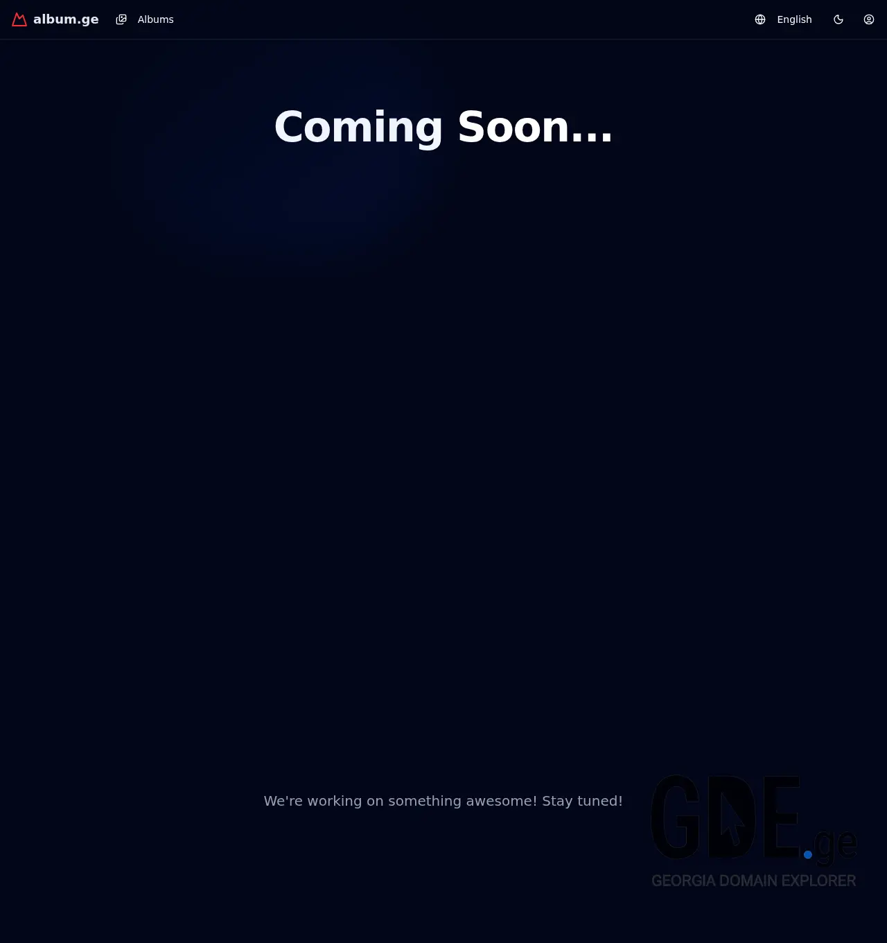 Screenshot of the site albomi.ge at 2025-12-03