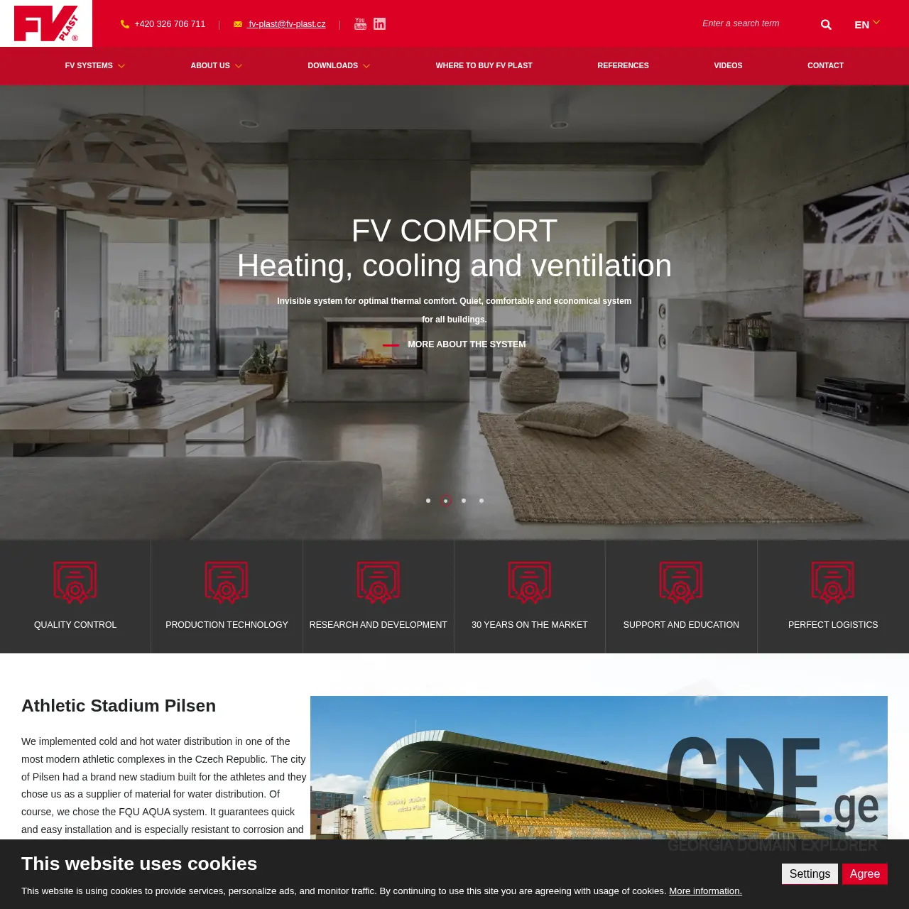 Screenshot of the site alcapipe.ge at 2025-12-08