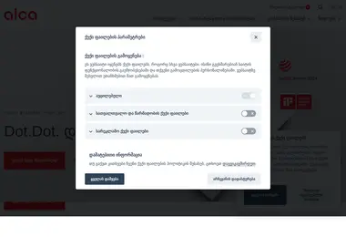 Screenshot of alcaplast.ge