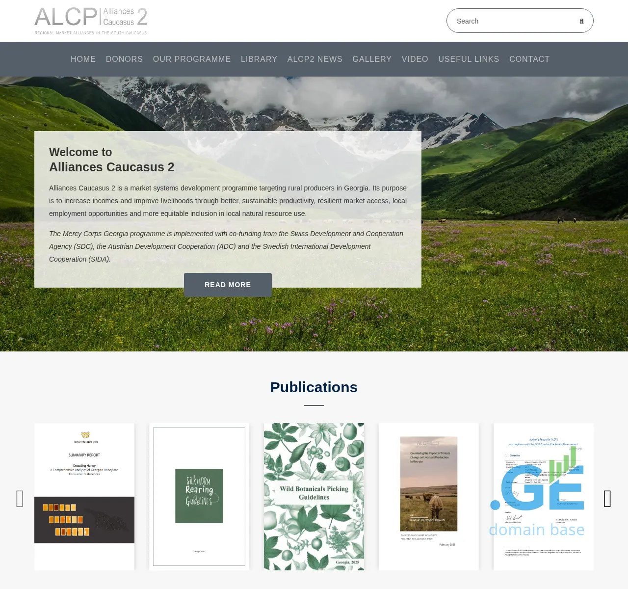 Screenshot of the site alcp.ge at 2025-11-23