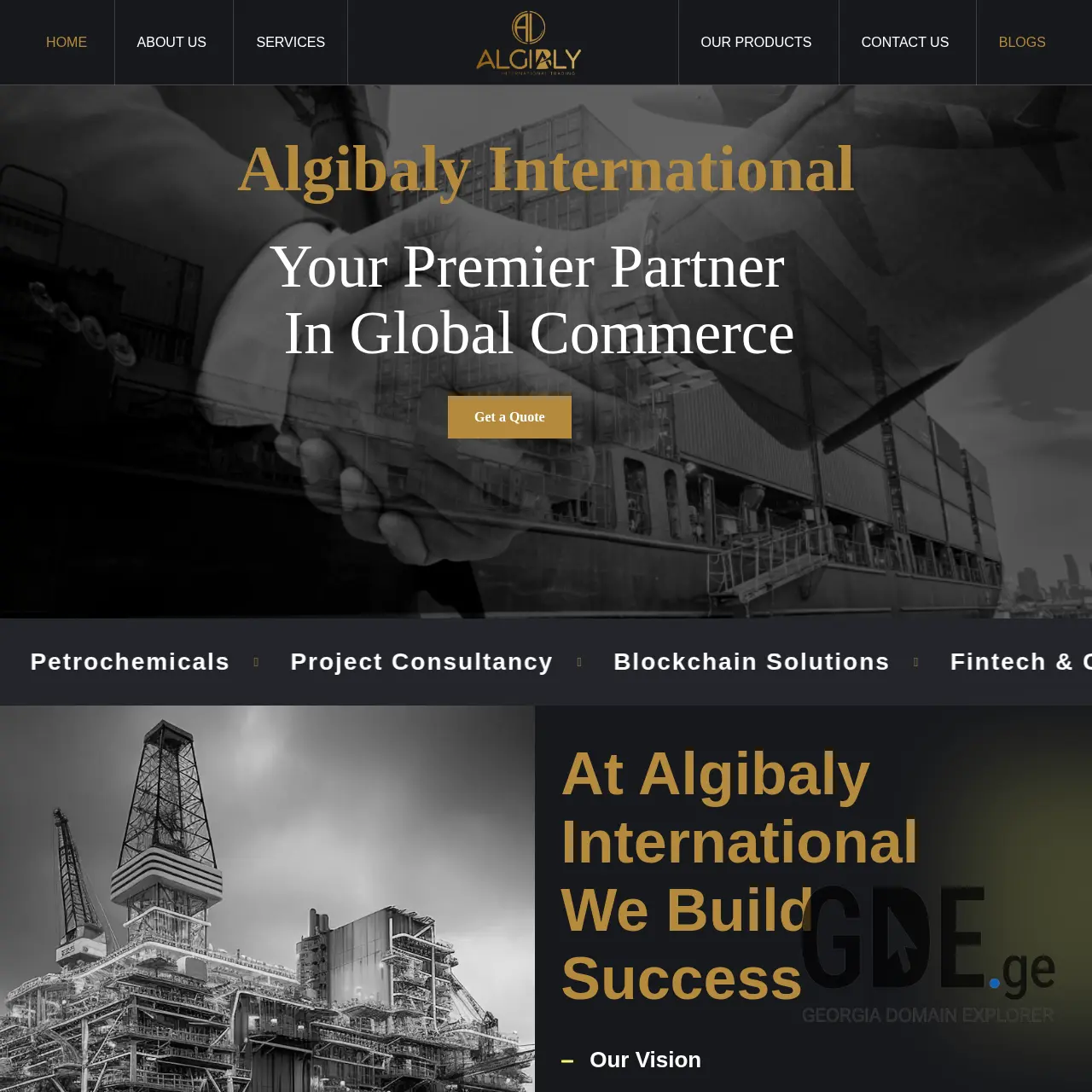 Screenshot of the site algibaly.ge at 2025-12-08