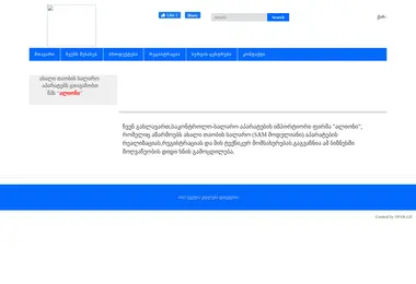 Скриншот alioni.ge