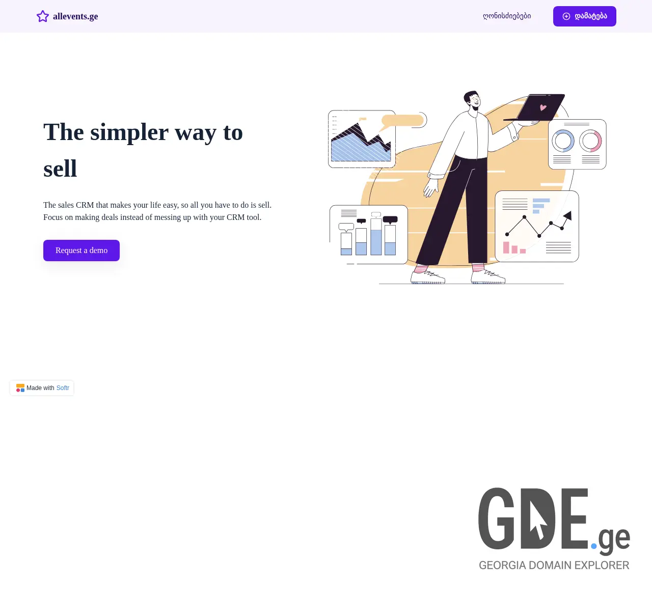 Screenshot of the site allevents.ge at 2025-11-26