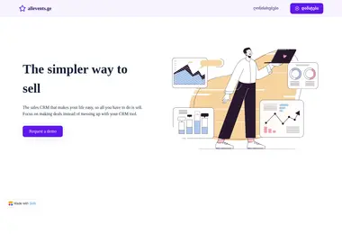 Скриншот allevents.ge