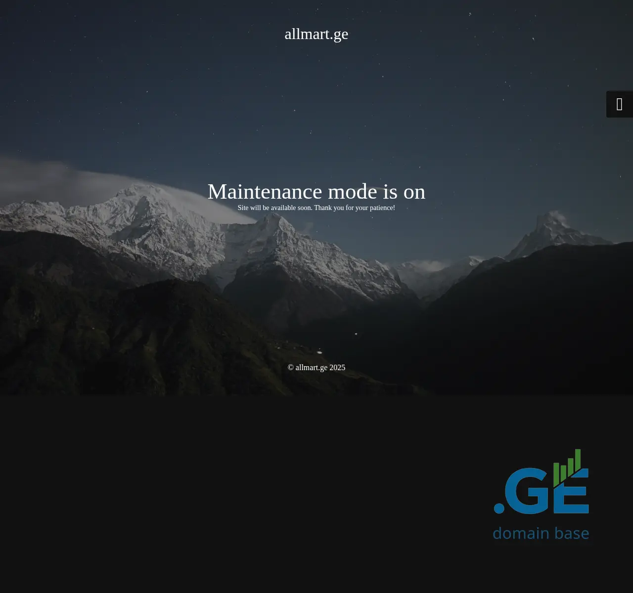 Screenshot of the site allmart.ge at 2025-11-23