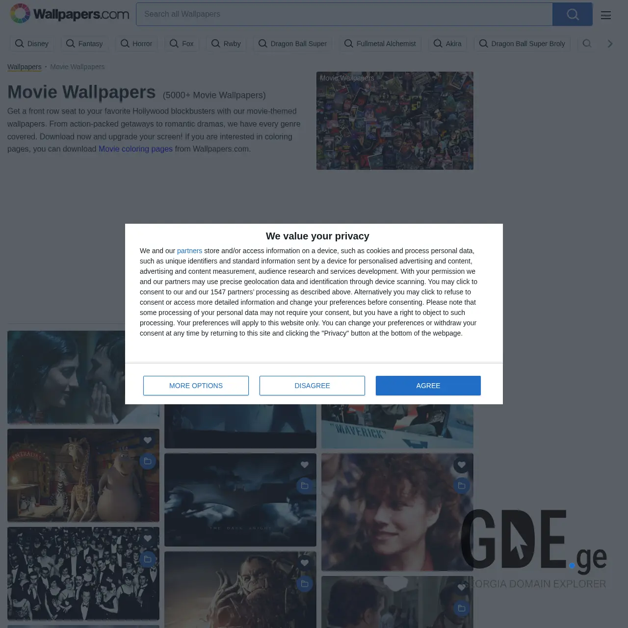 Screenshot of the site allmovies.ge at 2025-12-15