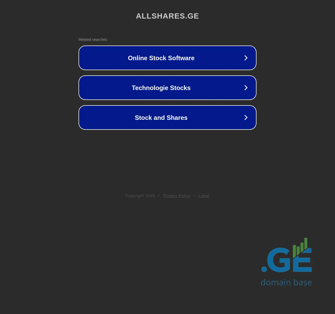 Screenshot of the site allshares.ge at 2025-11-23