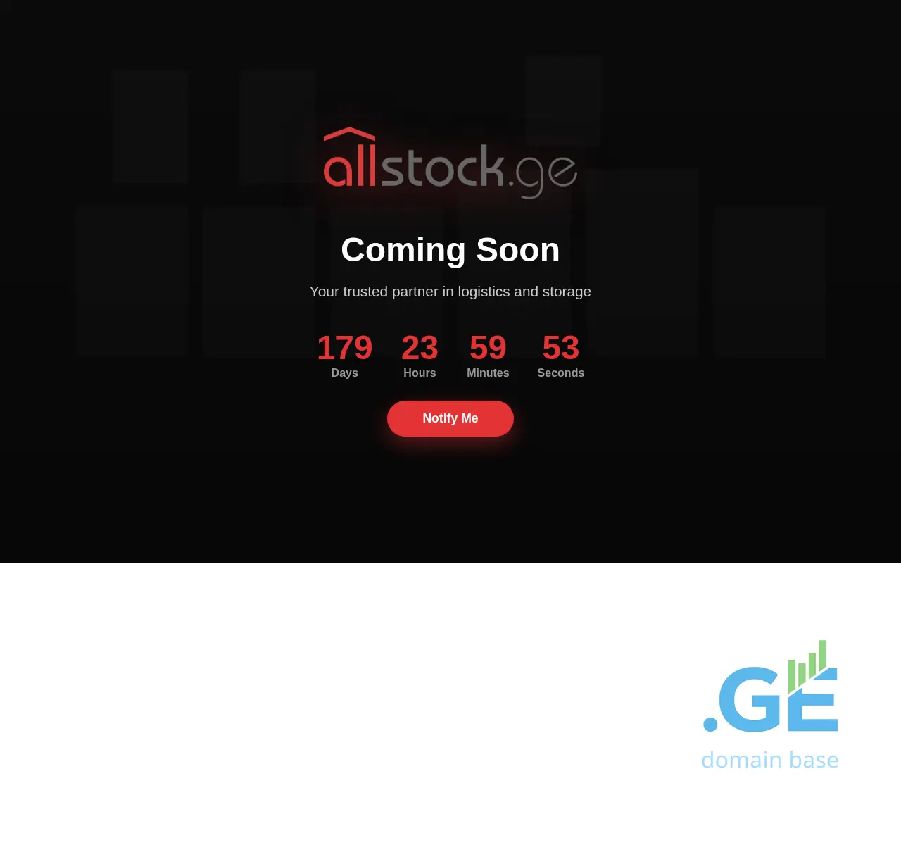Screenshot of the site allstock.ge at 2025-11-18