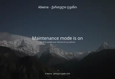 allwine.ge-ის ეკრანის სურათი