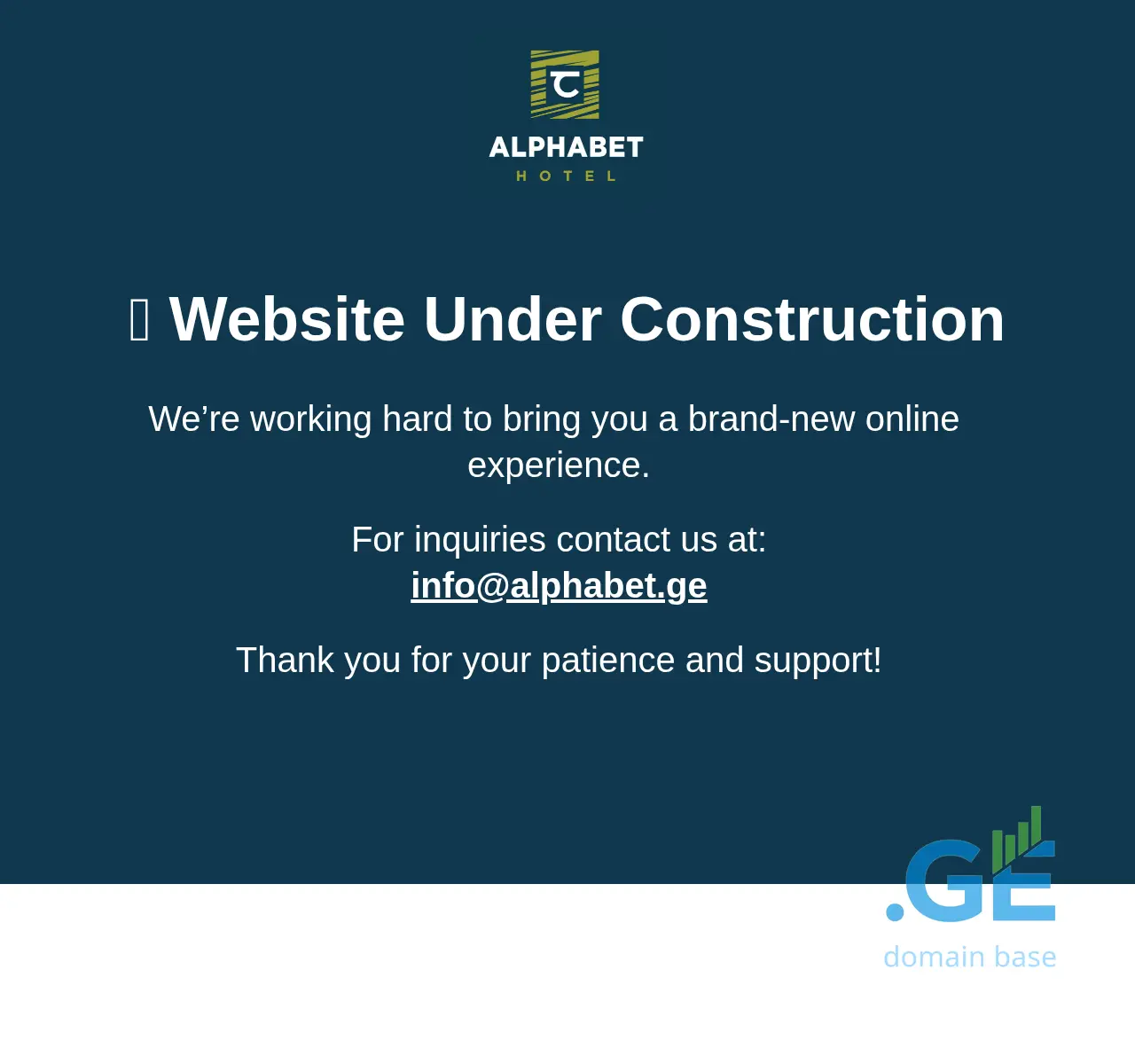 Screenshot of the site alphabet.ge at 2025-11-23