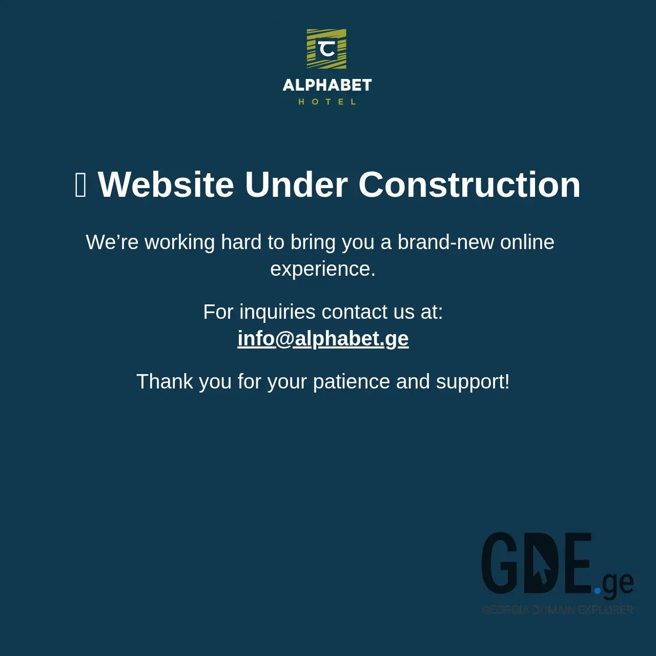 Screenshot of the site alphabet.ge at 2025-12-15