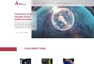 Screenshot of alphadc.ge