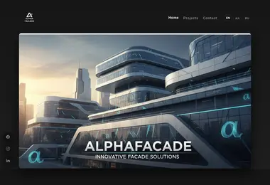alphafacade.ge-ის ეკრანის სურათი