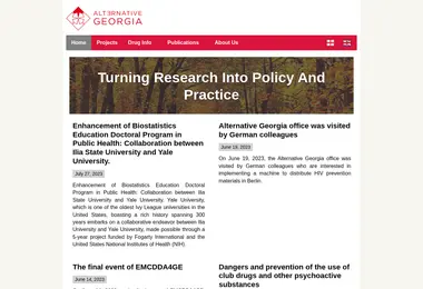 Screenshot of altgeorgia.ge