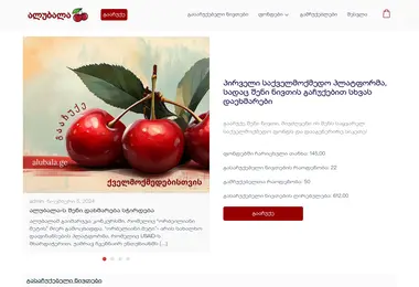 Screenshot of alubala.ge