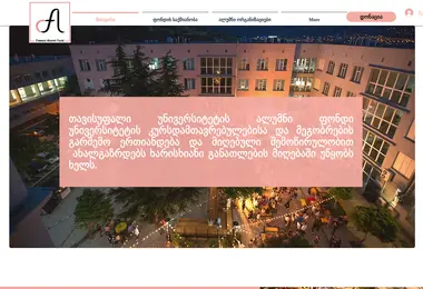 Screenshot of alumnifund.ge