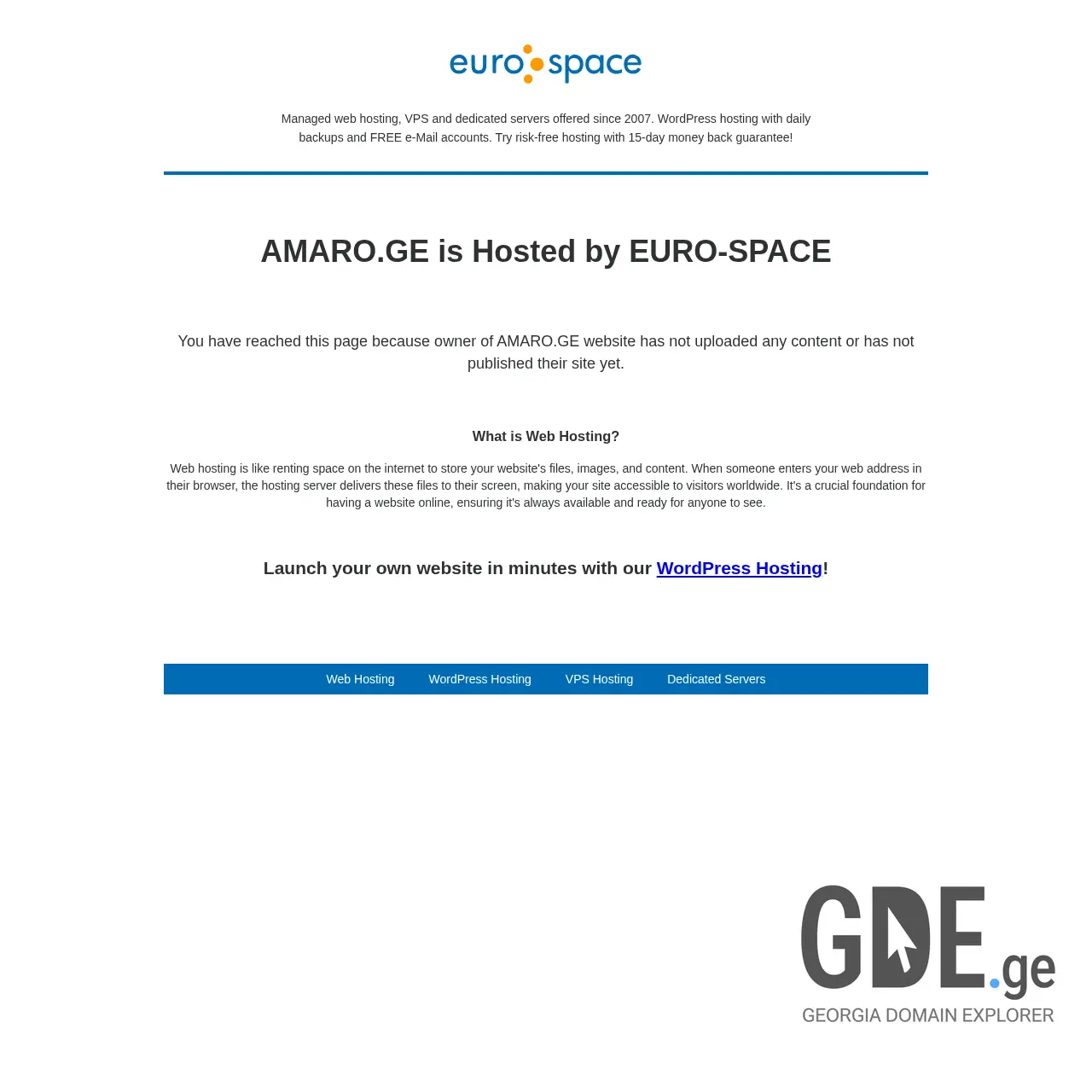 Screenshot of the site amaro.ge at 2026-02-04