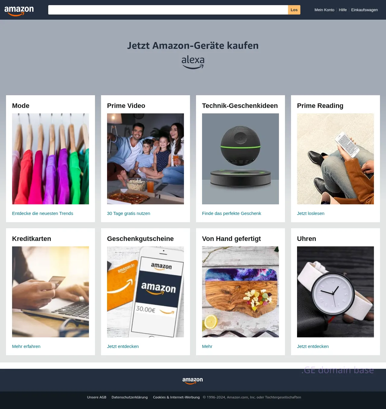 Screenshot of the site amazon.ge