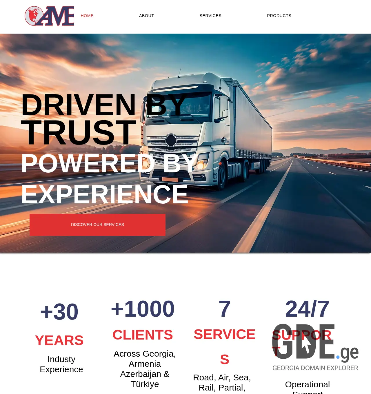 Screenshot of the site amb.ge at 2025-11-30