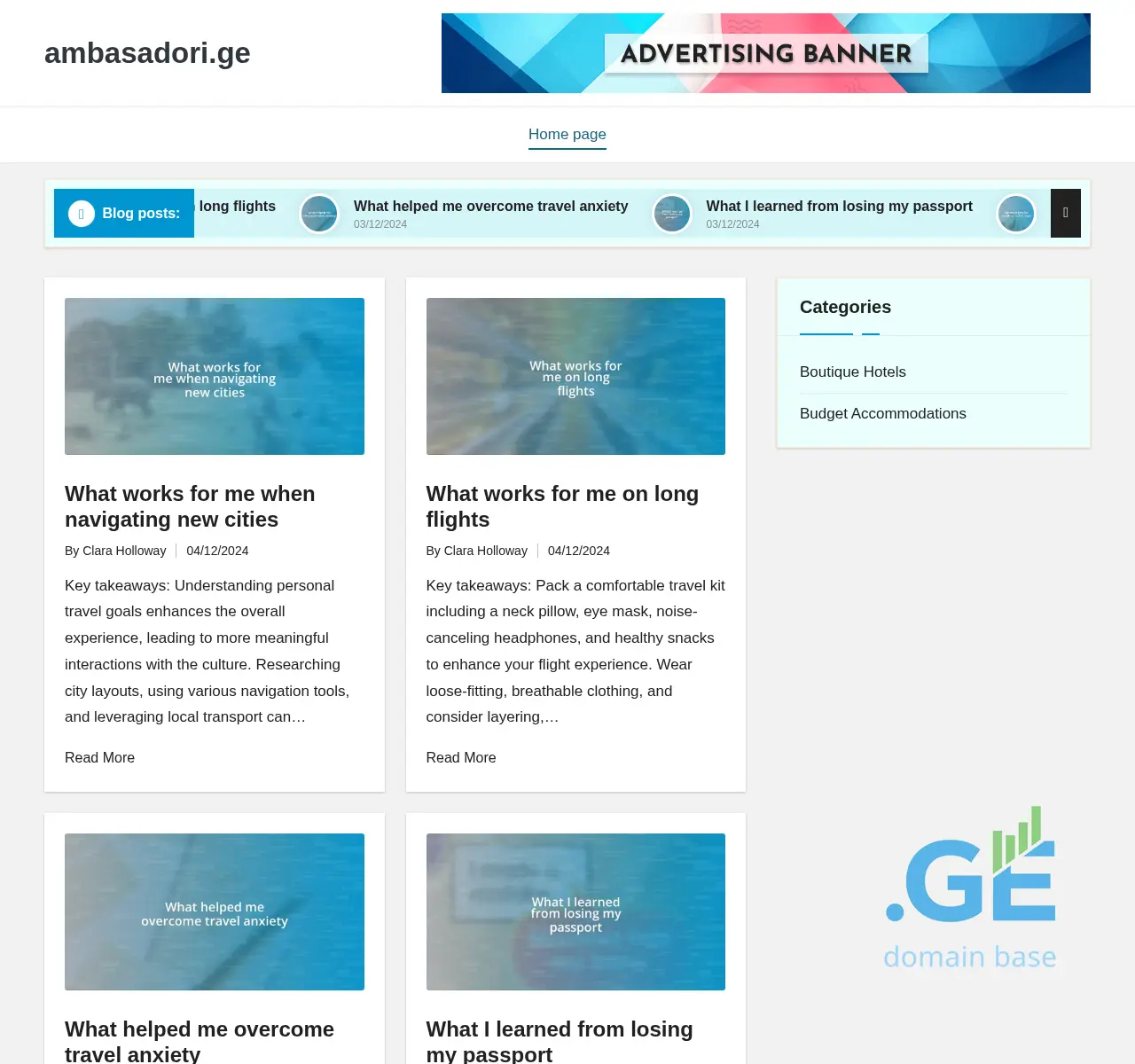 Screenshot of the site ambasadori.ge at 2025-11-23