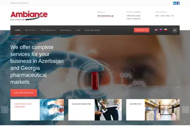 Скриншот ambiance.ge