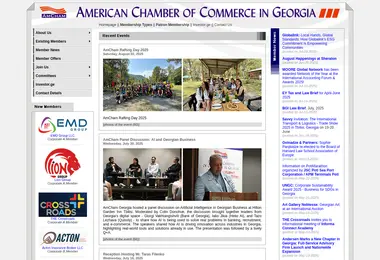 Screenshot of amcham.ge