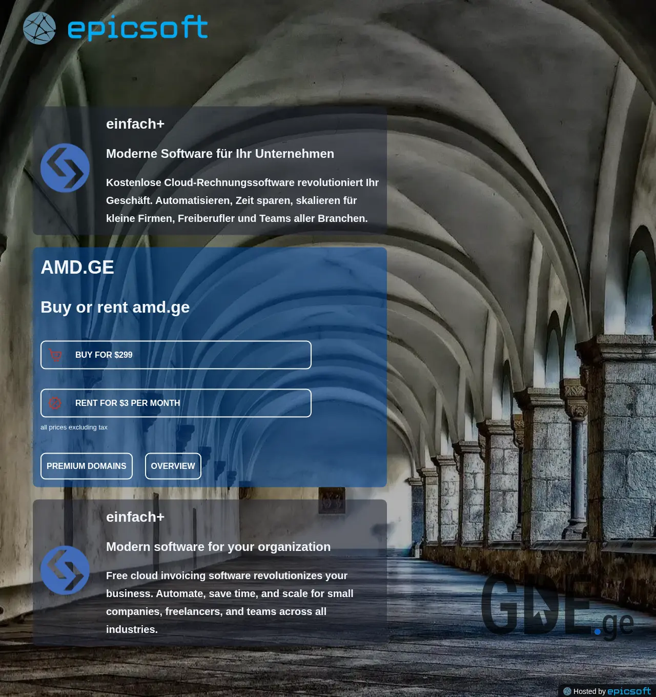 Screenshot of the site amd.ge at 2025-11-29