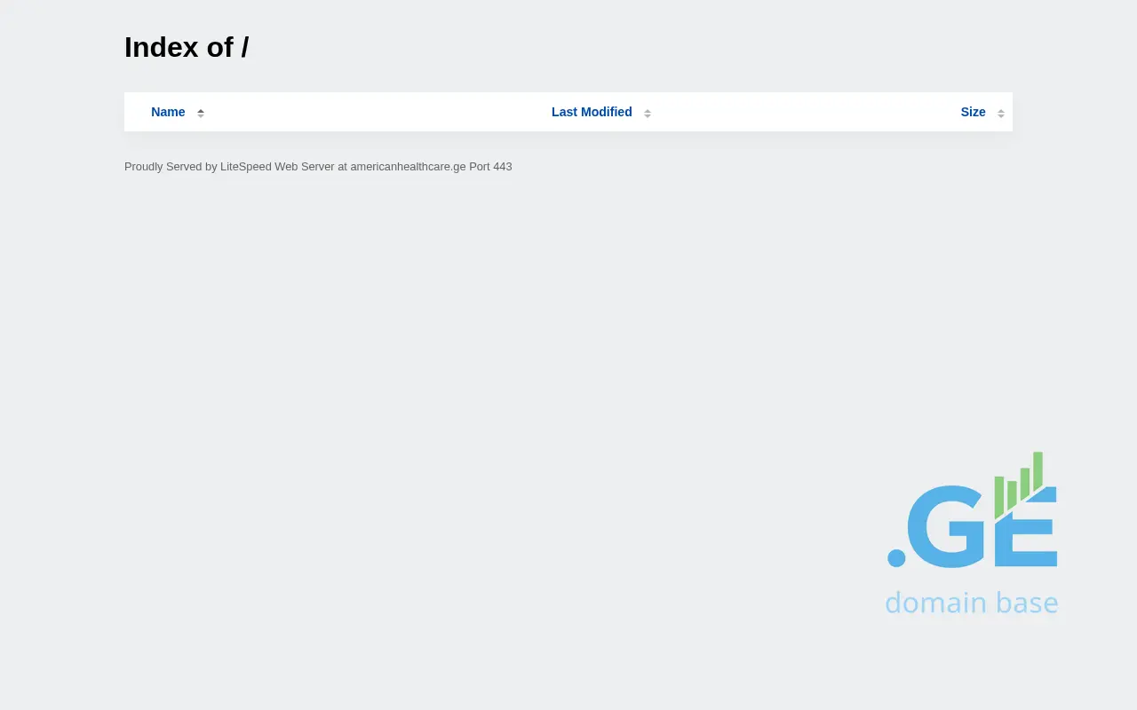 Screenshot of the site americanhealthcare.ge