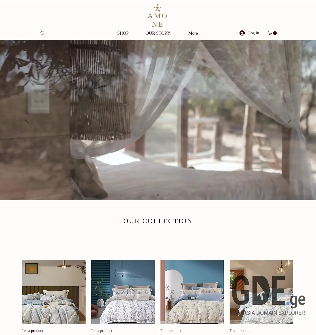 Screenshot of the site amone.ge at 2025-12-05