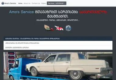 Screenshot of amosservice.ge