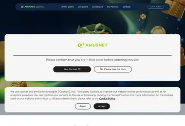 Screenshot of amusnet-interactive.ge