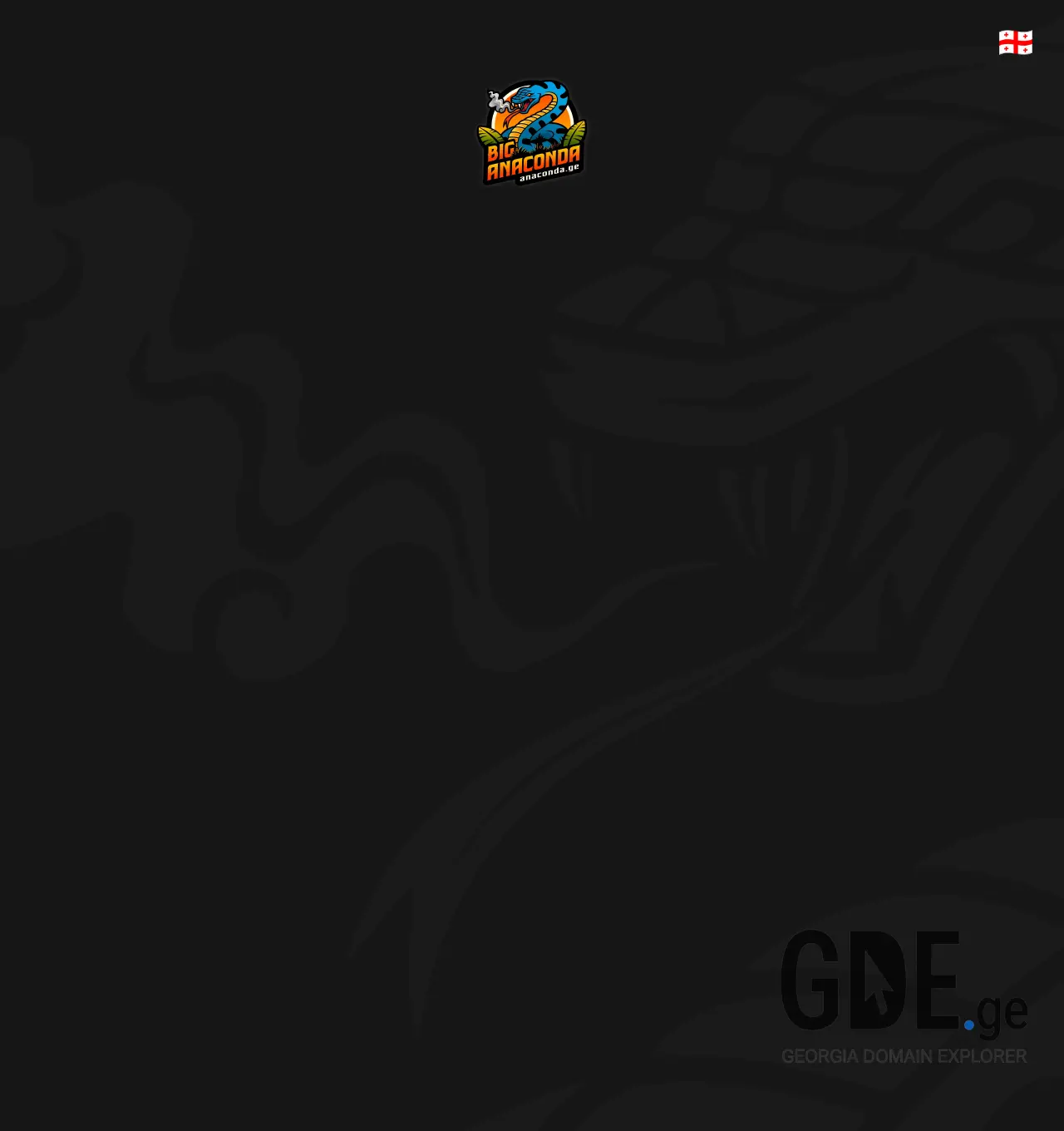 Screenshot of the site anaconda.ge at 2025-11-29