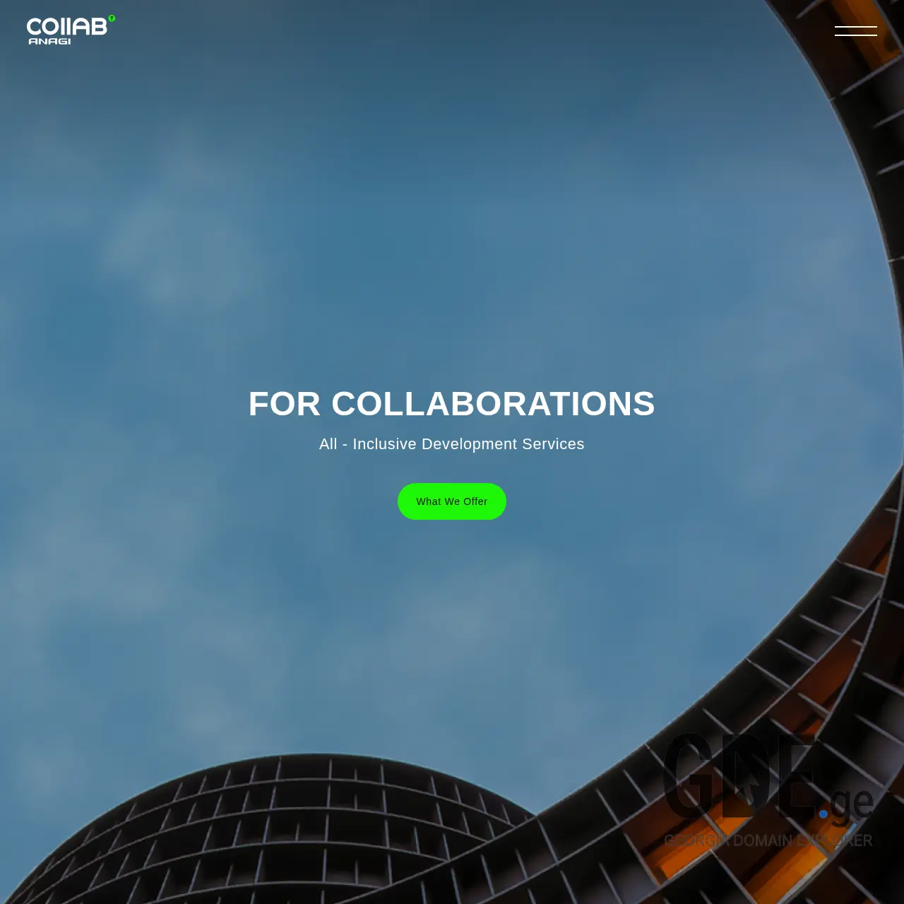 Screenshot of the site anagicollab.ge at 2025-12-08