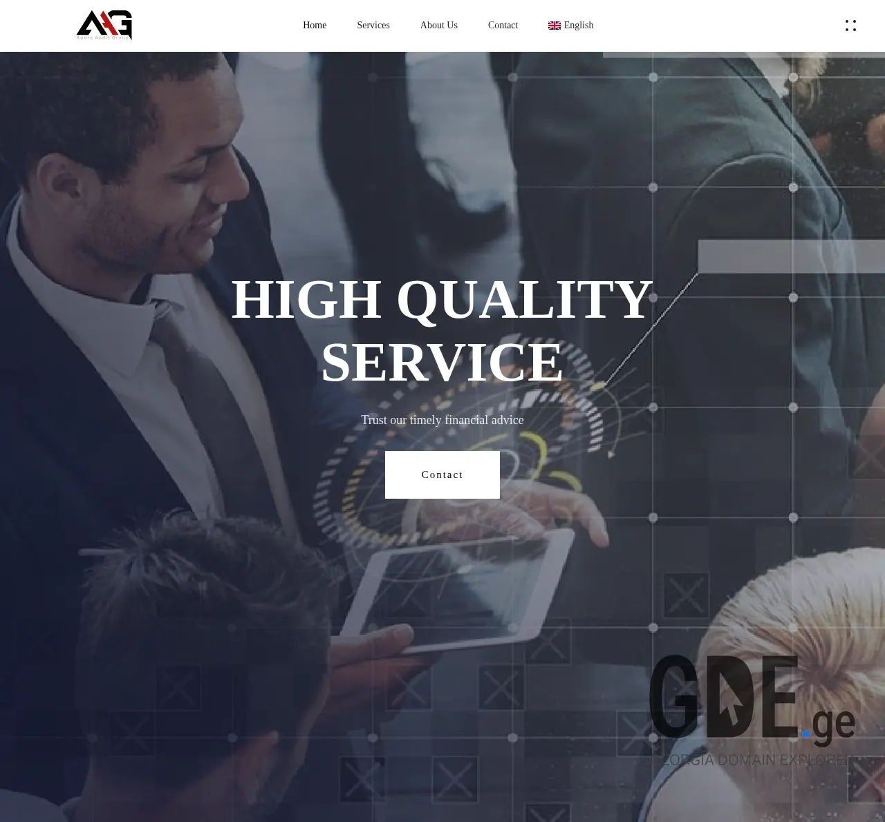 Screenshot of the site andreaudit.ge at 2025-12-06