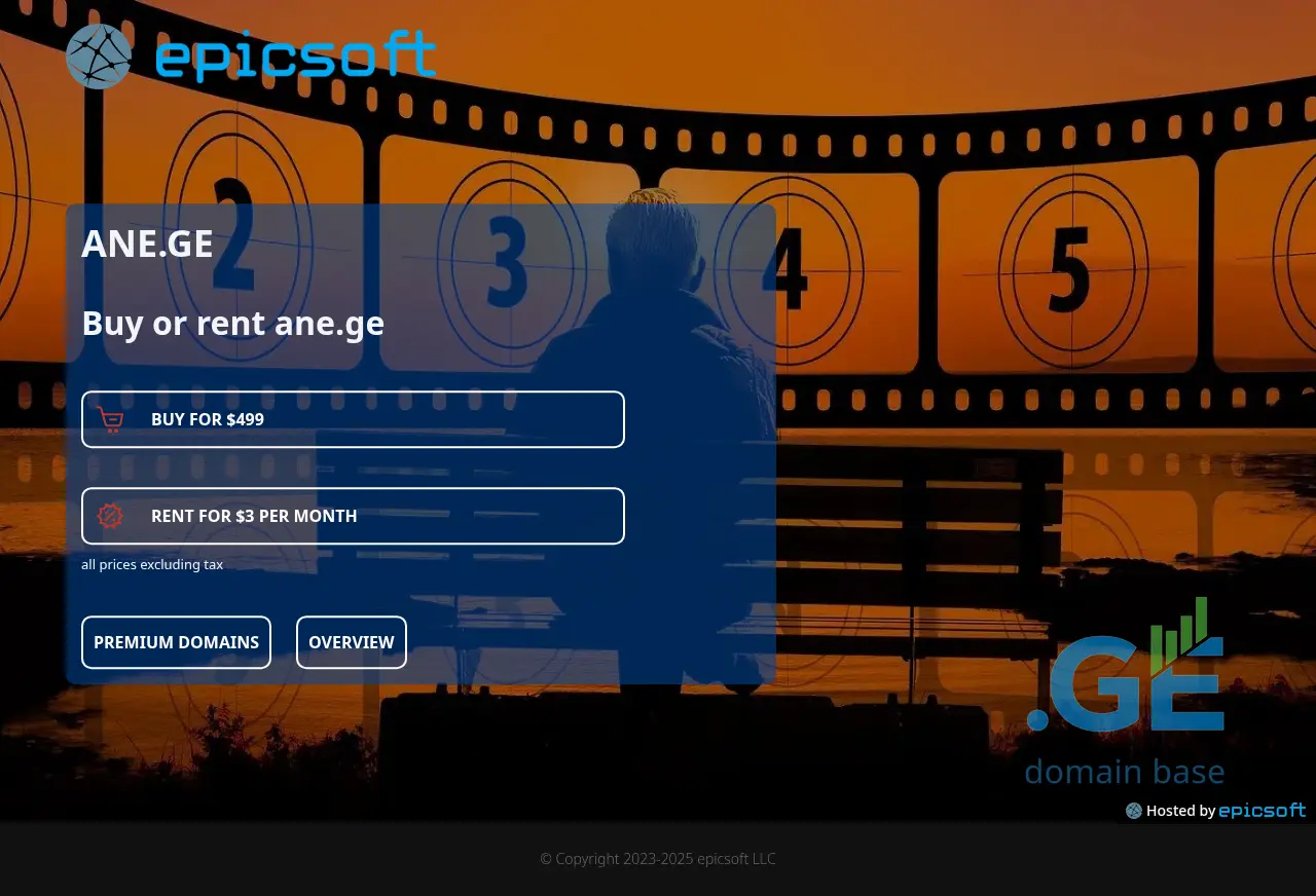 Screenshot of the site ane.ge at 2025-10-03