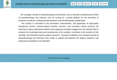 Screenshot of anesthesia.ge