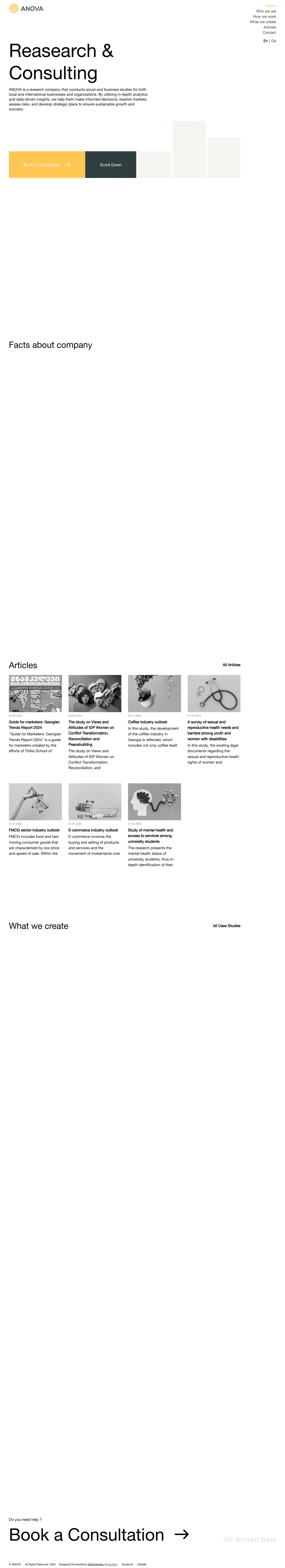 Screenshot of the site anova.ge