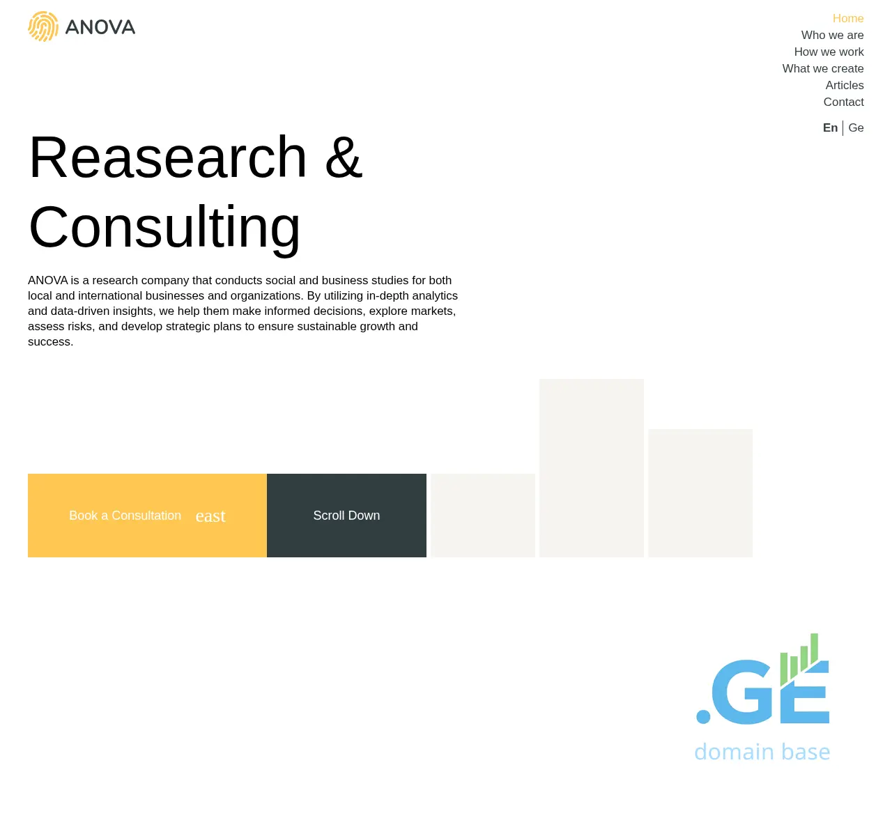 Screenshot of the site anova.ge at 2025-11-23