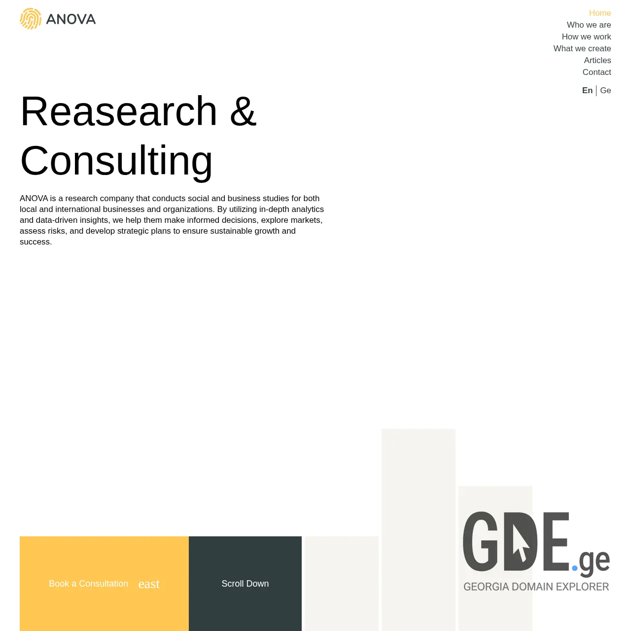 Screenshot of the site anova.ge at 2025-12-15