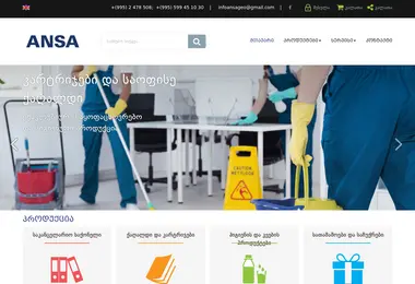 Screenshot of ansa.ge