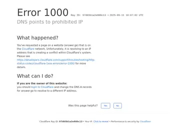 Screenshot of answer.ge