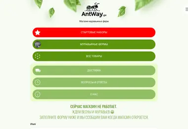 Скриншот antway.ge