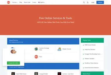 Screenshot of any.ge