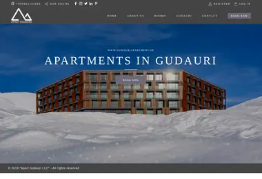 Скриншот apartgudauri.ge