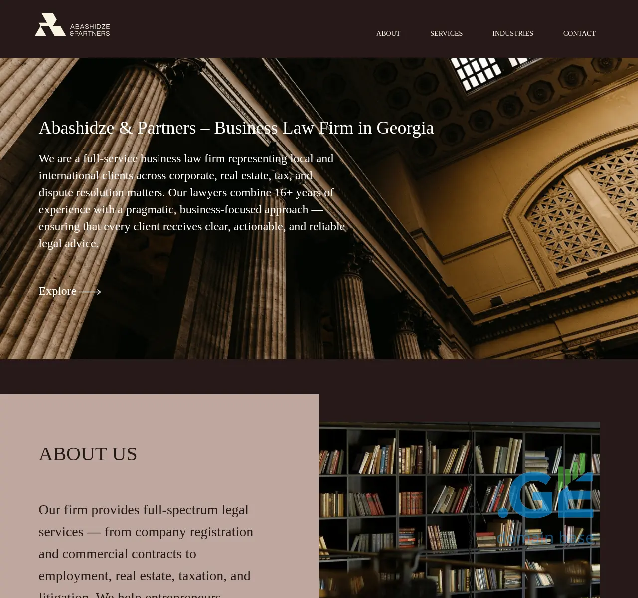 Screenshot of the site aplaw.ge at 2025-11-23