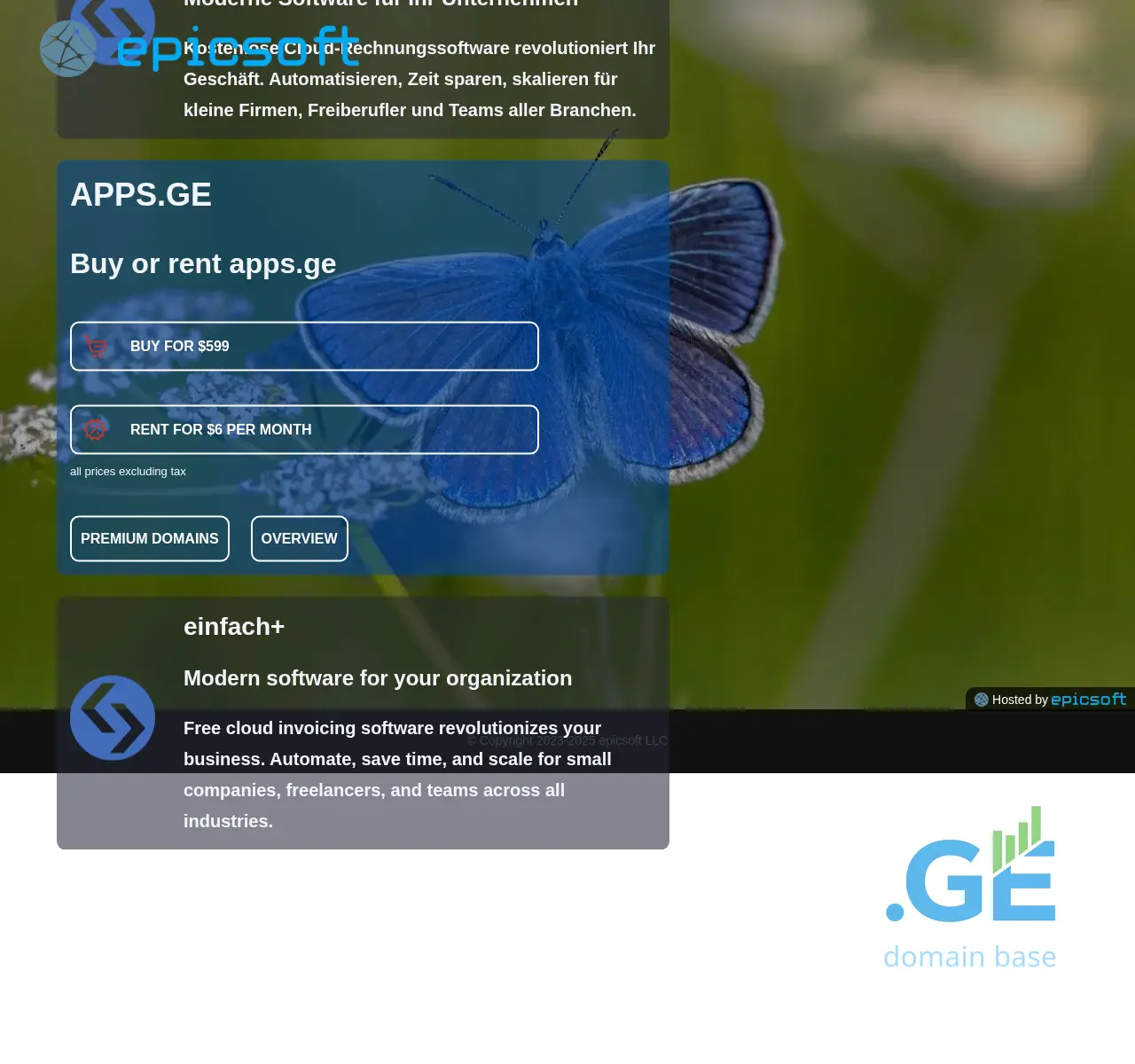 Screenshot of the site apps.ge at 2025-11-23